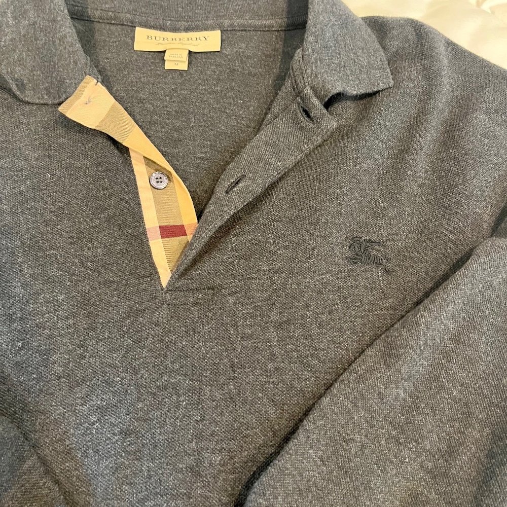 Burberry polo long sleeve